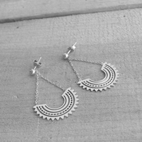 Haute qualité bijoux fins en gros géométrique plaqué or en acier inoxydable boucles d'oreilles soleil boucles d'oreilles