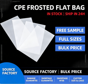 Bolsa Plana de Plástico CPE Esmerilado, Bolsa de Embalaje Blanca Lechosa, Tamaño Personalizado, Logotipo con Estampado en Caliente, Impermeable, para Difusor de Luz - Product Image 2
