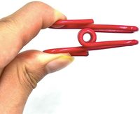 Clip de puce Clip en acier enduit de PVC pratique adapté aux vêtements de sac de puce d'emballage alimentaire
