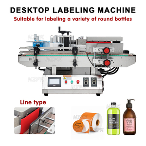 Línea de máquina de embalaje de llenado y etiquetado automático de escritorio HZPK 500ml - Product Image 5