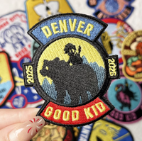2025 vastes cadeaux tissu personnalisé brodé Patch Badges coudre sur des patchs de broderie vêtements tissé Patch