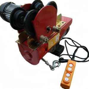 1000Kg Mini Elektrische Takellier Pa500 Pa1200-Lopende I-Beam Draadkabel Reizende <span class=keywords><strong>Trolley</strong></span> Voor Materiaalbehandeling - Product Image 2