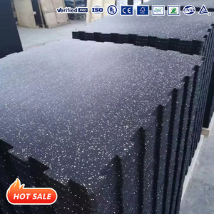 Professional High-Density Interlocking Anti-Slip <b>Rubber</b> Gym <b>Floor</b> Mat Easy to Install Shock-Absorbing Roll for Outdoor Sport Use - Product Image 1