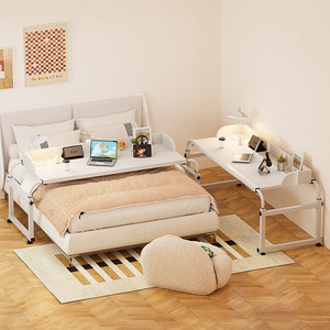 Escritorio de almacenamiento de cama extraíble para el hogar Escritorio de ordenador perezoso extraíble sobre la cama <span class=keywords><strong>carrito</strong></span> <span class=keywords><strong>organizador</strong></span> de dormitorio estirable - Product Image 4