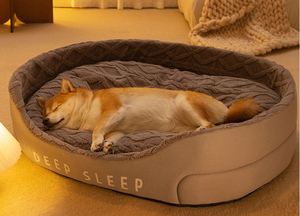 2024 animal de compagnie chat chien <span class=keywords><strong>lit</strong></span> moderne chenil doux énorme chien canapé-<span class=keywords><strong>lit</strong></span> grand chenil amovible lavable chien <span class=keywords><strong>lit</strong></span> - Product Image 2