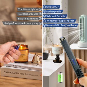 <span class=keywords><strong>Briquet</strong></span> électrique <span class=keywords><strong>long</strong></span> rechargeable USB, <span class=keywords><strong>briquet</strong></span> à arc coupe-vent sans flamme pour bougies, camping, barbecue - Product Image 6