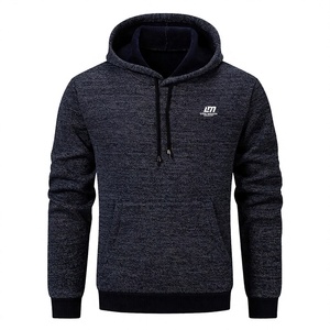 Survêtement à capuche pour homme, couleur unie, manches longues, sweat-shirt décontracté, pantalon de jogging, fermeture à cordon, respirant, 100% coton, léger - Product Image 5