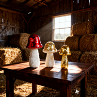 Décorations modernes et tendance en verre miroir, mini-œufs de disco artisanaux écologiques et non toxiques, fabriqués sur mesure pour la maison