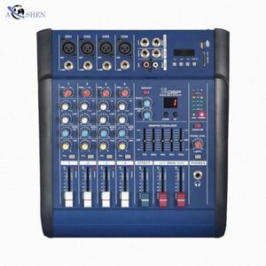 Mezclador de Audio Digital Profesional Aoshen de 4 Canales para DJ, Consola de Mezclas con Amplificador de Potencia para Actuaciones en Escenario - Product Image 1