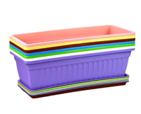 Planteur de légumes en plastique, boîte de plantation longue, Base de démarrage pour serre et jardinage, pot de fleurs à suspendre