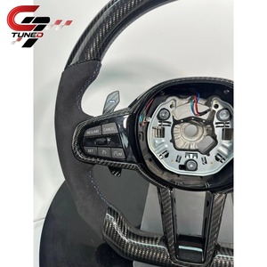 Volant en fibre de carbone pour <span class=keywords><strong>BMW</strong></span> F40 F44 G20 G22 G23 G26 G29 G42 M240i M340i G30 G32 G01 G02 G05 G06 G07 G14 G15 G16 G11 - Product Image 3