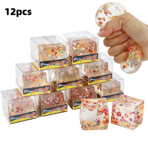 ตุ๊กตาหมีบีบเล่นแก้เครียดแบบกัมมี่ น้ำตาลมอลโทส ยี่ห้อ Slow Rising Fidgets  แบบมีกลิตเตอร์ - Product Image 2