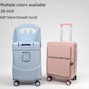 Nouveau Style Lazy Board-On Carry-On Spinner Bagages Anti-Vol Léger Bébé Pull-Along <span class=keywords><strong>Valise</strong></span> de Voyage pour Poussette pour Enfants - Product Image 3