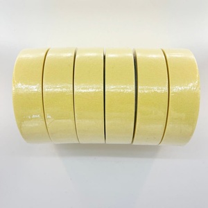 Factory Wholesale High Grade High Adhesive Single-Side 24mm Width Yellow Customized Color General Purpose Crepe Adhesive Tape - Product Image 2