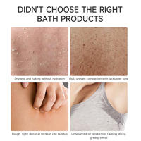 Gel douche hydratant aux pétales de marque privée éclaircissant blanchissant naturel gel douche aux pétales