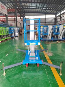 नई एल्यूमीनियम मोबाइल हाइड्रोलिक इलेक्ट्रिक लिफ्ट कार 6 मीटर-14 मीटर अकेले और रखरखाव के लिए 150 किलोग्राम क्षमता - Product Image 6