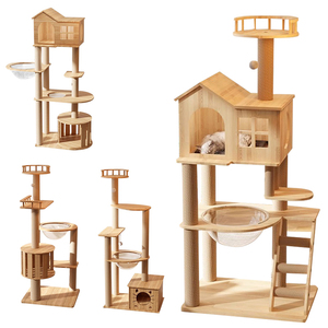 Prezzo di fabbrica struttura adatta altamente altezza struttura per gatti arrampicata struttura gatto albero con nido gatto scalatore telaio - Product Image 2