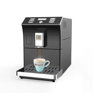 Máquina automática de café espresso, duradera con molinillo, pantalla táctil fácil de usar, no se necesitan cápsulas de café