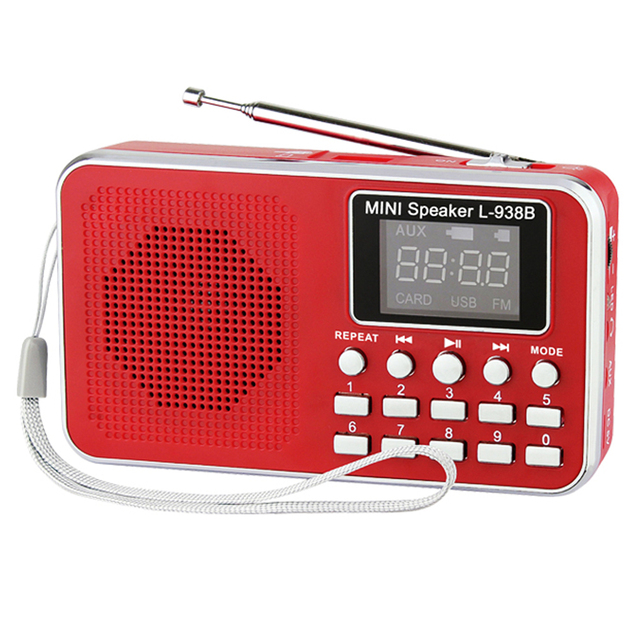 LCJ L-938B FM Radio Mini USB Mp3 Player with Speaker