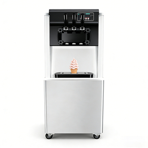 เครื่องทำไอศกรีมนุ่มแบบใหม่ ทนทาน ปั๊มแรงดันสูง ผลิตได้ปริมาณมาก สามรสชาติ สำหรับธุรกิจจัดเลี้ยง ติดตั้งง่าย บำรุงรักษาง่าย - Product Image 6