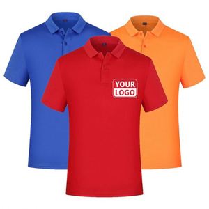 Custom Promotion Print Logo Solid Color Plain Blank Pique Polyester Embroidery Washed T <b>Shirt</b> Cotton T-<b>shirts</b> Men's Polo <b>Shirts</b> - Product Image 3