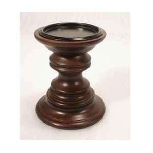 Hecho a mano al por mayor granja vintage hecho a mano Pilar de madera de Navidad Portavelas - Product Image 1