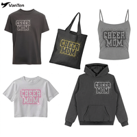 CHEER MOM Patch thermocollant en strass AB effet cristal, motif appliqué effet dispersé, transfert thermique pour vestes de danse