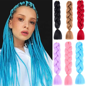 Cheveux synthétiques Jumbo Pure de 31 pouces, 82 pouces, extensions de cheveux africains à tresser en fibre haute température pour femmes - Product Image 3