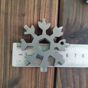 EDC 18 In 1 Stainless Steel Snowflake Outdoor Multi Tool