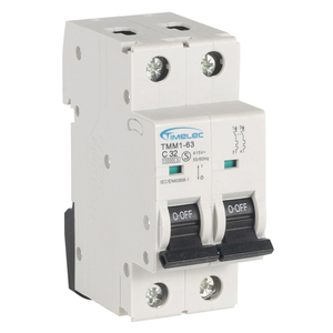 Disjoncteur miniature intelligent Timelec TMM1-63 2P 40~63A courbe K basse tension DC - Product Image 1