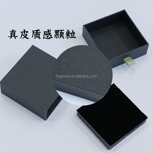 New Fancy 9*9*3.5cm Hạt trang sức bao bì giấy trường hợp sang trọng màu xanh lá cây Ribbon trượt kết cấu bông tai hộp hiển thị cho thương mại - Product Image 4