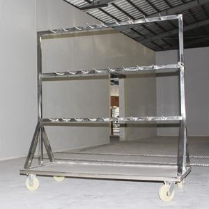 Chariot de transfert en acier inoxydable <span class=keywords><strong>rouge</strong></span> durable avec moteur et pompe pour abattoir de porcs/bovins/ovins/chèvres - Product Image 4