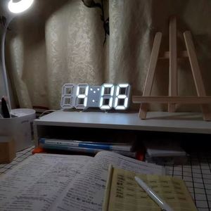 Desk <b>Clock</b> 3D Glow-in-the-dark <b>Digital</b> <b>Clock</b> <b>Wall</b> Voice-activated Silent Alarm <b>Clock</b> - Product Image 4
