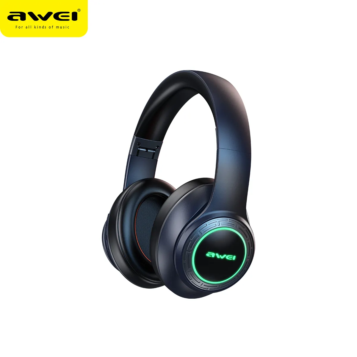 Awei A300BL Venda quente Impermeável Over-Ear Auscultadores V5.3 HD Stereo Sound Sports A300BL Auscultadores Sem Fio Com Microfone