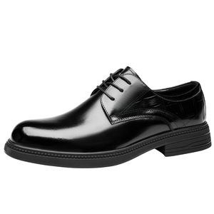 Zapatos de Vestir de Cuero Genuino para Hombre, Negros, con Cordones, Formales, para Negocios, Bodas, Oxfords, Capa Superior de Piel de Vaca - Product Image 5