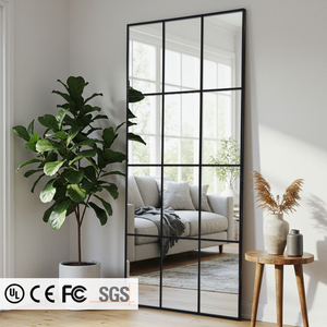 Hot bán phòng khách hình chữ nhật lớn độc đáo tầng thường vụ gương hộ gia đình treo tường - Product Image 6