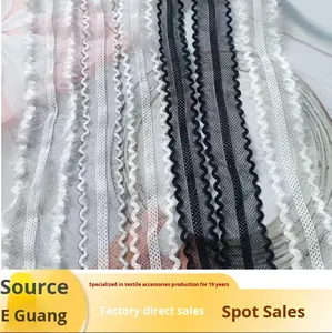 ริบบิ้นไนลอนตาข่ายสองด้านลายดอกไม้ 3 มิติ 5735 สำหรับตกแต่งชุดชั้นใน ของเล่น งานฝีมือ ดีไซน์ปรับแต่งได้ ริบบิ้นดั้งเดิม - Product Image 2