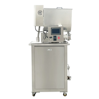 Machine de remplissage semi-automatique mobile à pompe à lobes électrique pour pâtes, liquides, crèmes épaisses, lotions, beurres, boissons et colles