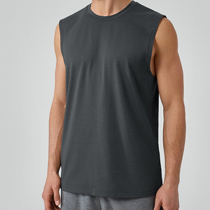 Camiseta Deportiva Holgada para Hombre, Modal, Fresca al Tacto, Transpirable, con Hombros Anchos, Sin Mangas, para Gimnasio, Correr al Aire Libre - Product Image 3