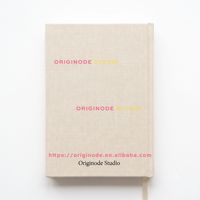 Carnet de notes en lin avec logo personnalisé, estampage à chaud or et noir, couverture rigide, format A4, A5, A6, B5, agenda personnalisable, planificateur quotidien