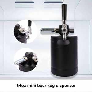 Dispensador <span class=keywords><strong>de</strong></span> <span class=keywords><strong>Cerveza</strong></span> Portátil Tipo Growler <span class=keywords><strong>de</strong></span> 2L, Mini Barril <span class=keywords><strong>de</strong></span> Acero Inoxidable con Sistema <span class=keywords><strong>de</strong></span> CO2, Perfecto para el Hogar o Bar - Product Image 3