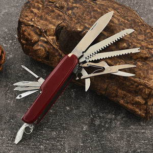 Navaja multifuncional pequeña de acero inoxidable, 13 en 1, plegable, tipo suiza, para camping, regalo, para exteriores, práctica. - Product Image 4