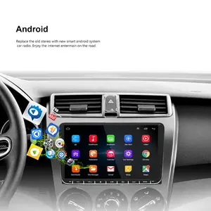 Yeanav 9 ''2 Din Android 12 Autoradio stéréo vidéo Autoradio GPS Wifi BT FM pour Volkswagen/VW/Polo/Passat /SEAT/Toledo