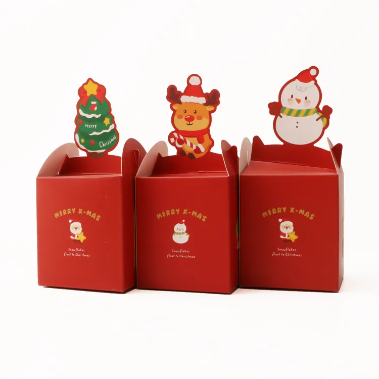 corporate gift box cake box holiday luxury folding candy boxed christmas tree ornaments