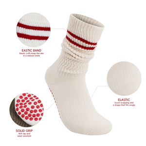 New Slouchy Grip chống trượt Yoga Pilates vớ tùy chỉnh Slouch scrunch Grip Pilates vớ cho phụ nữ - Product Image 2