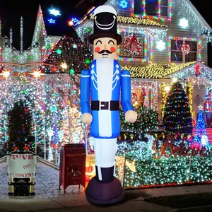 Decorazione gonfiabile di festa gonfiabile del soldato dello schiaccianoci della decorazione all'aperto di natale gonfiabile