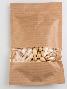 Tái sử dụng màu đen Mylar Ziplock đứng lên túi đầy màu sắc mờ nhôm lá thực phẩm bao bì cửa sổ rõ ràng với túi notch - Product Image 6