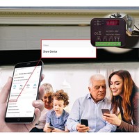 Interrupteur WiFi universel Tuya RX-MULTI pour porte de garage et portail : récepteur intelligent 300-868 MHz