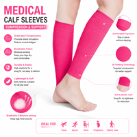 Manchons de compression graduée de qualité médicale supérieure pour le soulagement des varices, couleur chair, respirants, pour le soutien des jambes et des mollets