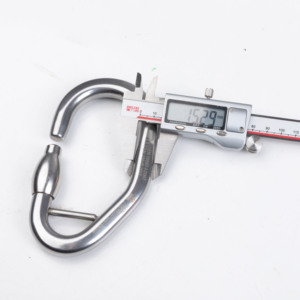 Mosquetón CAMNAL de Alta Resistencia, Acero Inoxidable 420, 15kN, <span class=keywords><strong>Apertura</strong></span> de 6mm para Cuerda de 10-12mm, para Parques de Aventura, Senderismo y Escalada en Roca - Product Image 3